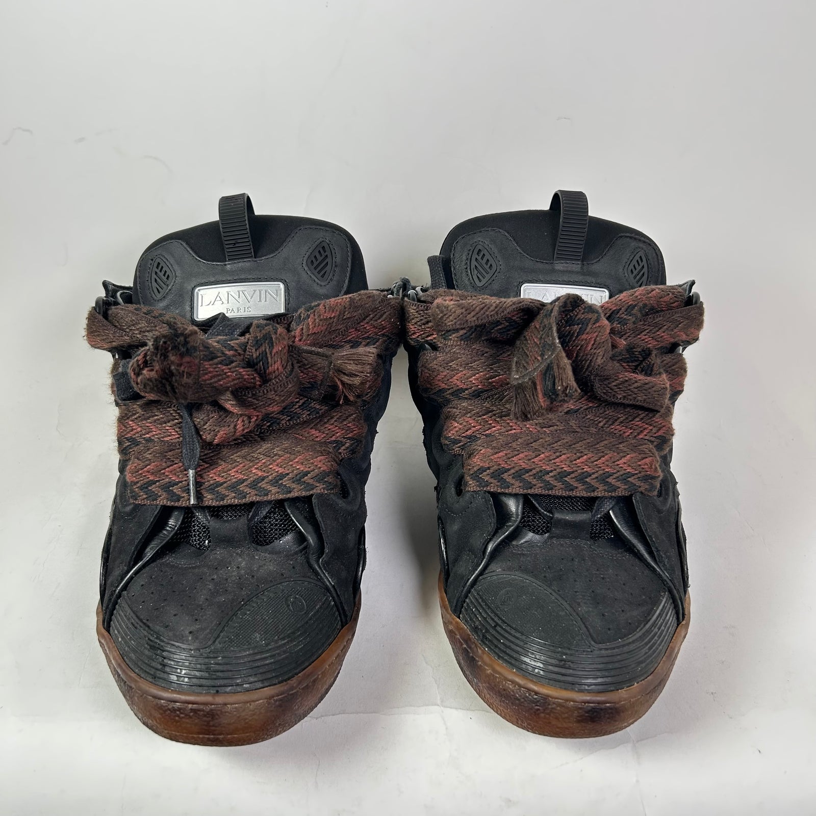 Lanvin Chocolate Curb Sneakers