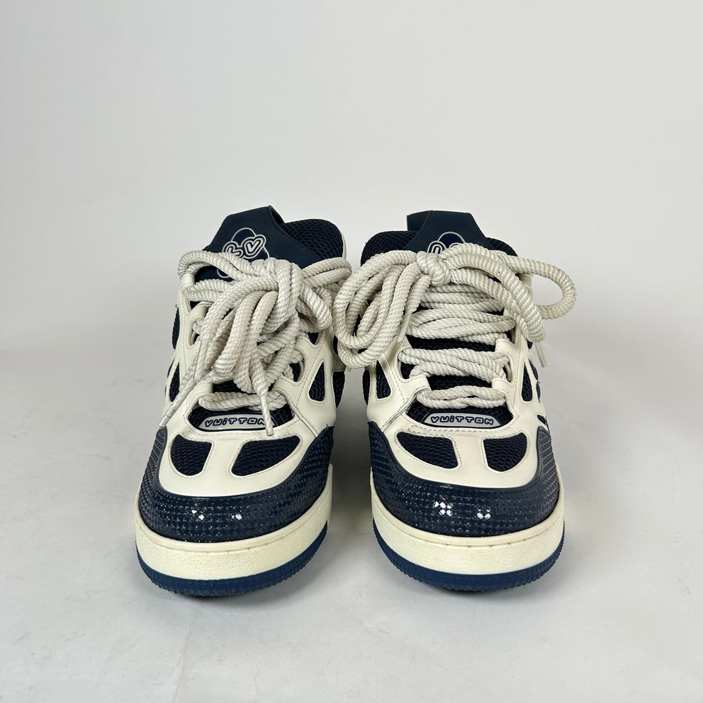 Louis Vuitton Navy Skate Sneaker Size LV 9