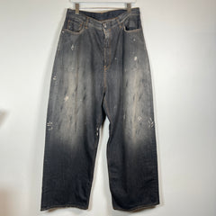 Acne Studios Black 2023M Distressed Baggy Jeans Size 33