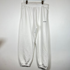 Off-White White Diag Wave Logo Sweatpants Size XL