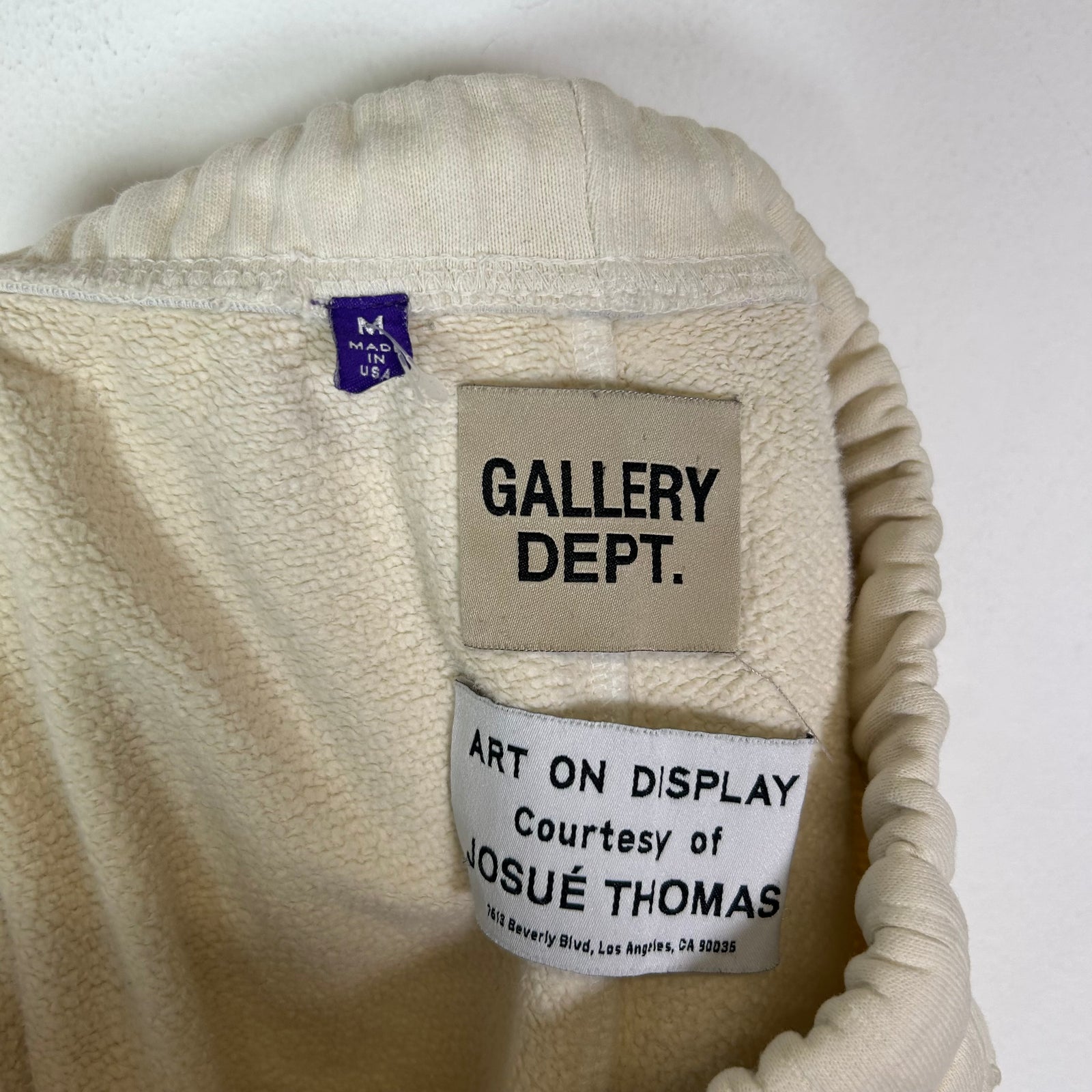 Gallery Dept Cream Paint Splatter Flare Sweatpants