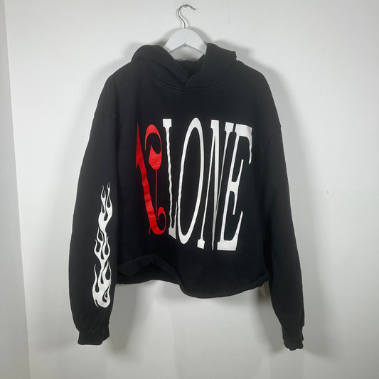 Vlone x Palm Angels Red Flame Hoodie Size M