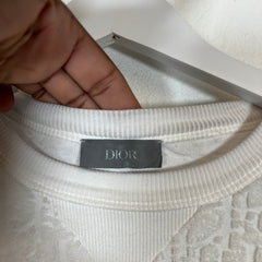 Dior White Oblique Terry T-Shirt Size M