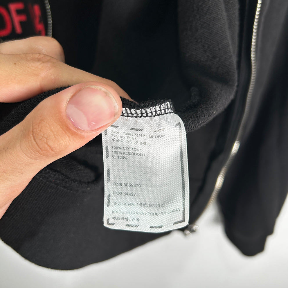 DongFeng Group Black 'Network' Zip-Up Hoodie Size M