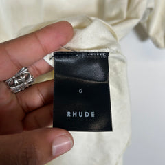 Rhude White Moonlight Logo T-Shirt Size S