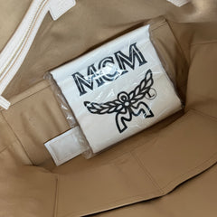 MCM Beige Liz Monogram Medium Tote Bag
