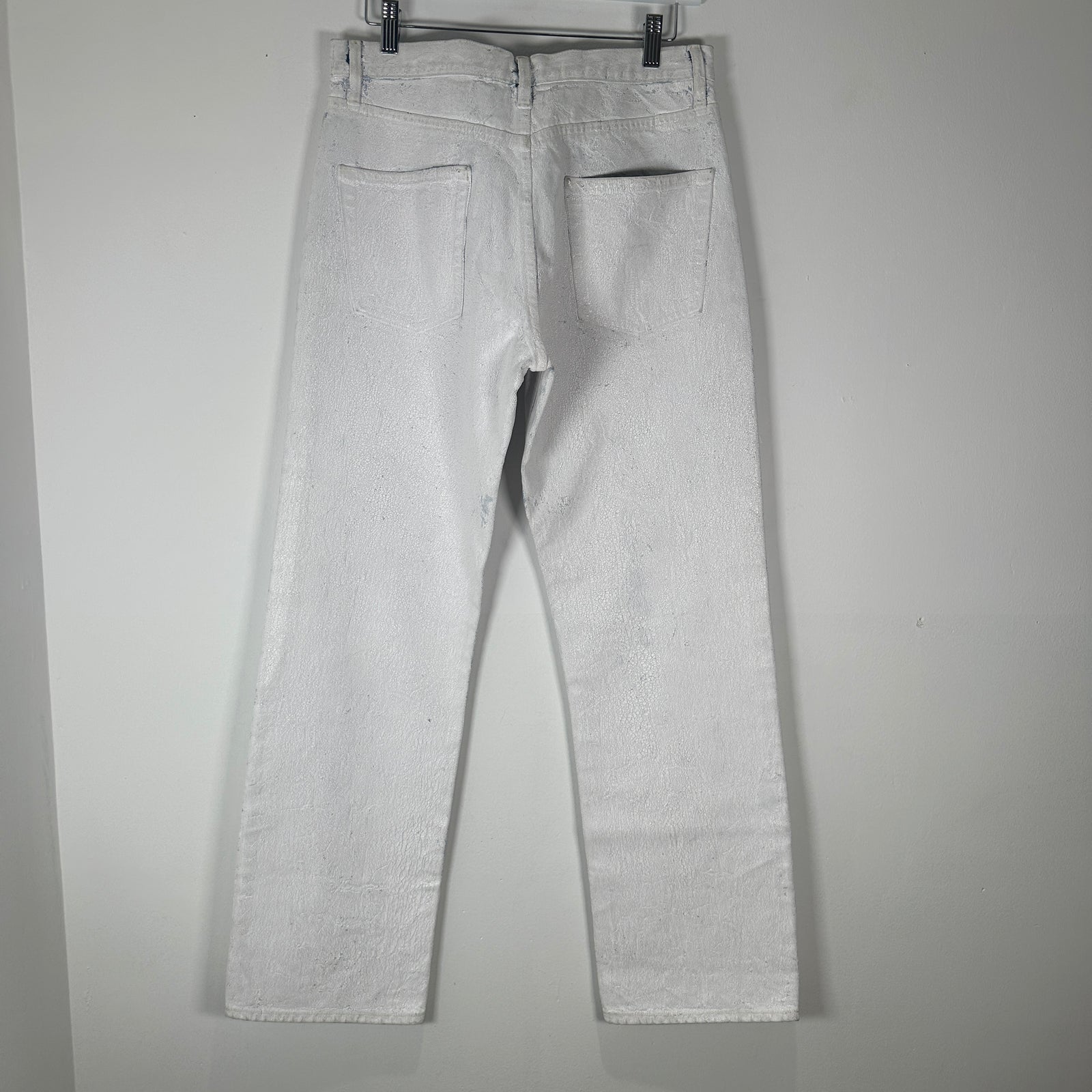 Maison Margiela White Painted Jeans Size 32