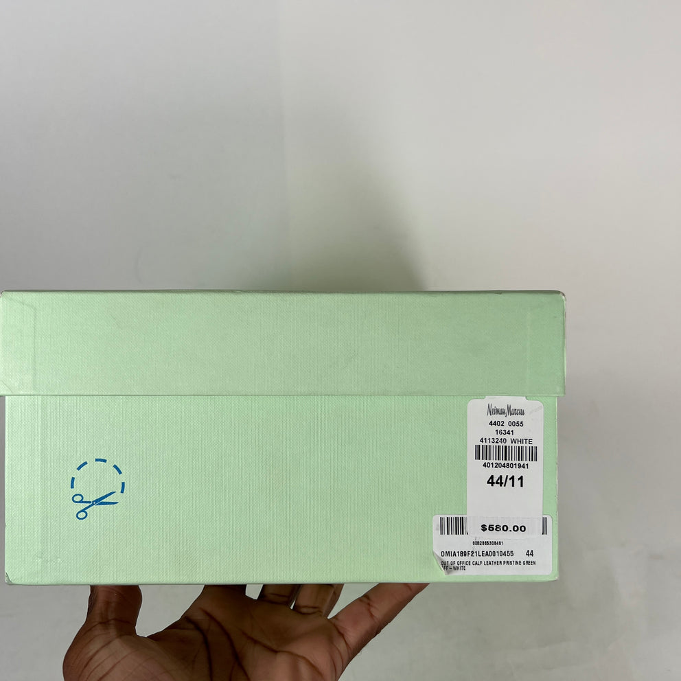 Off White Green/White Out The Office Sneakers Size 11