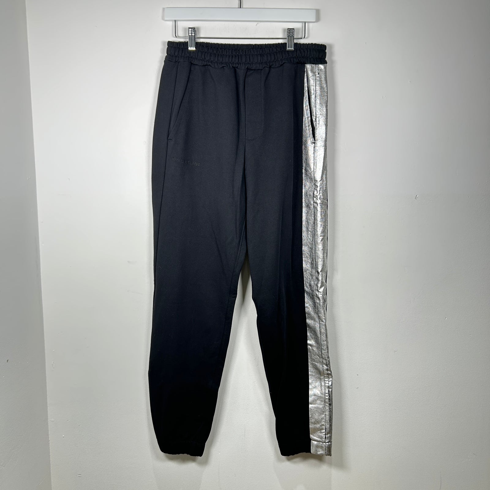 Helmut Lang Silver Stripe Sweatpants Size S