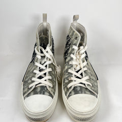 Dior B23 Black/White Oblique High-Top Sneaker Size 48
