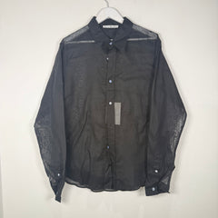 Acne Studios Sheer Black Button Up Size 50