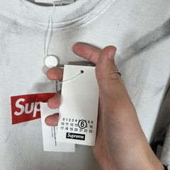 Supreme x MM6 Maison Margiela Box Logo Tee Size M