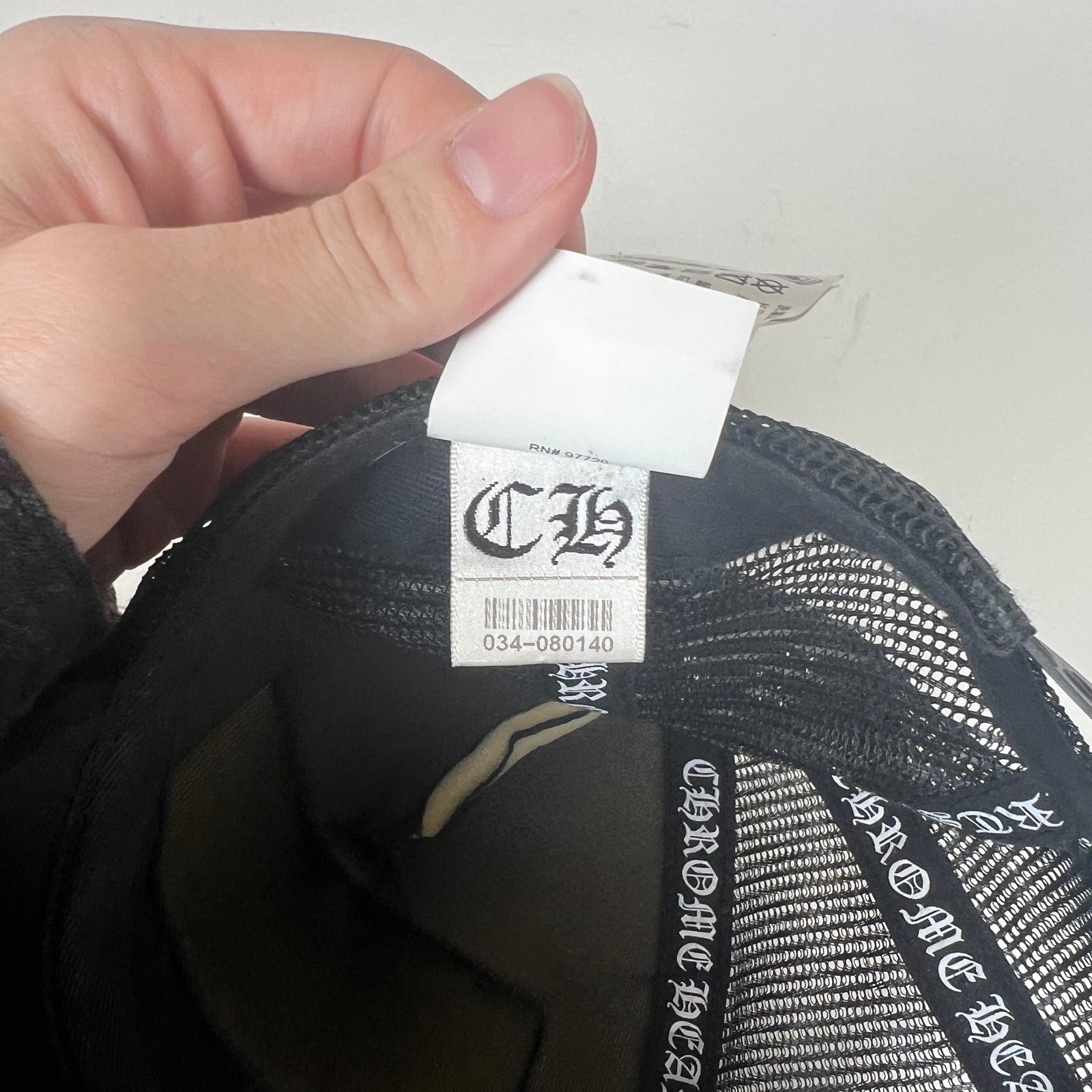 Chrome Hearts Black Las Vegas Trucker Hat