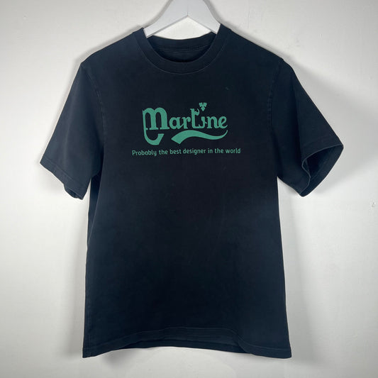 Martine Rose Black Logo T-Shirt Size L