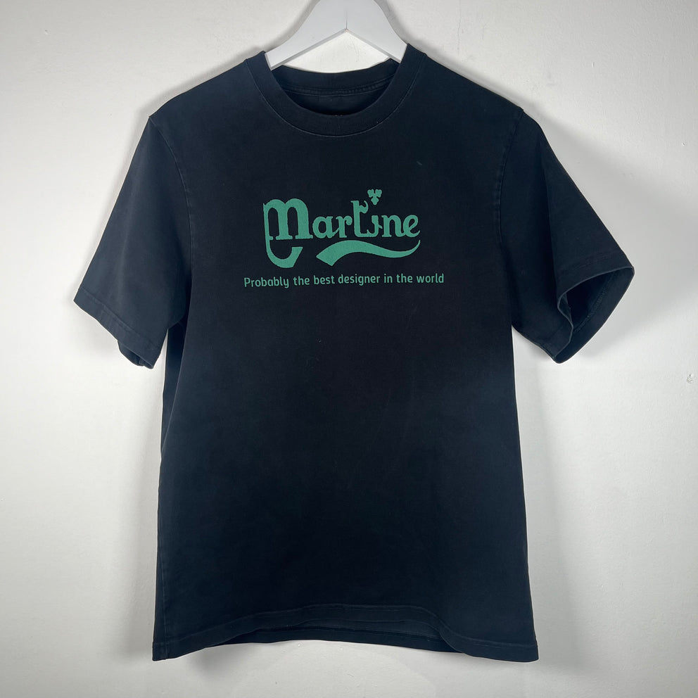 Martine Rose Black Logo T-Shirt Size L