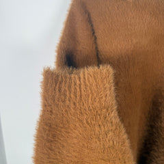 Jacquemus Neve Brushed Brown Stretch Knit Polo Sweater Size L