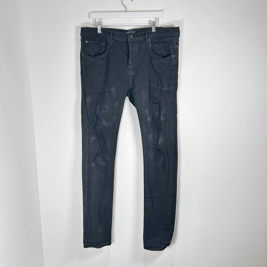 Purple Brand Black 'P001' Denim Jeans Size 38
