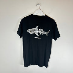 Palm Angels Black Shark T-Shirt Size S