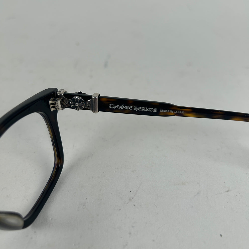 Chrome Hearts Tortoise Shell Cox Ucker Glasses