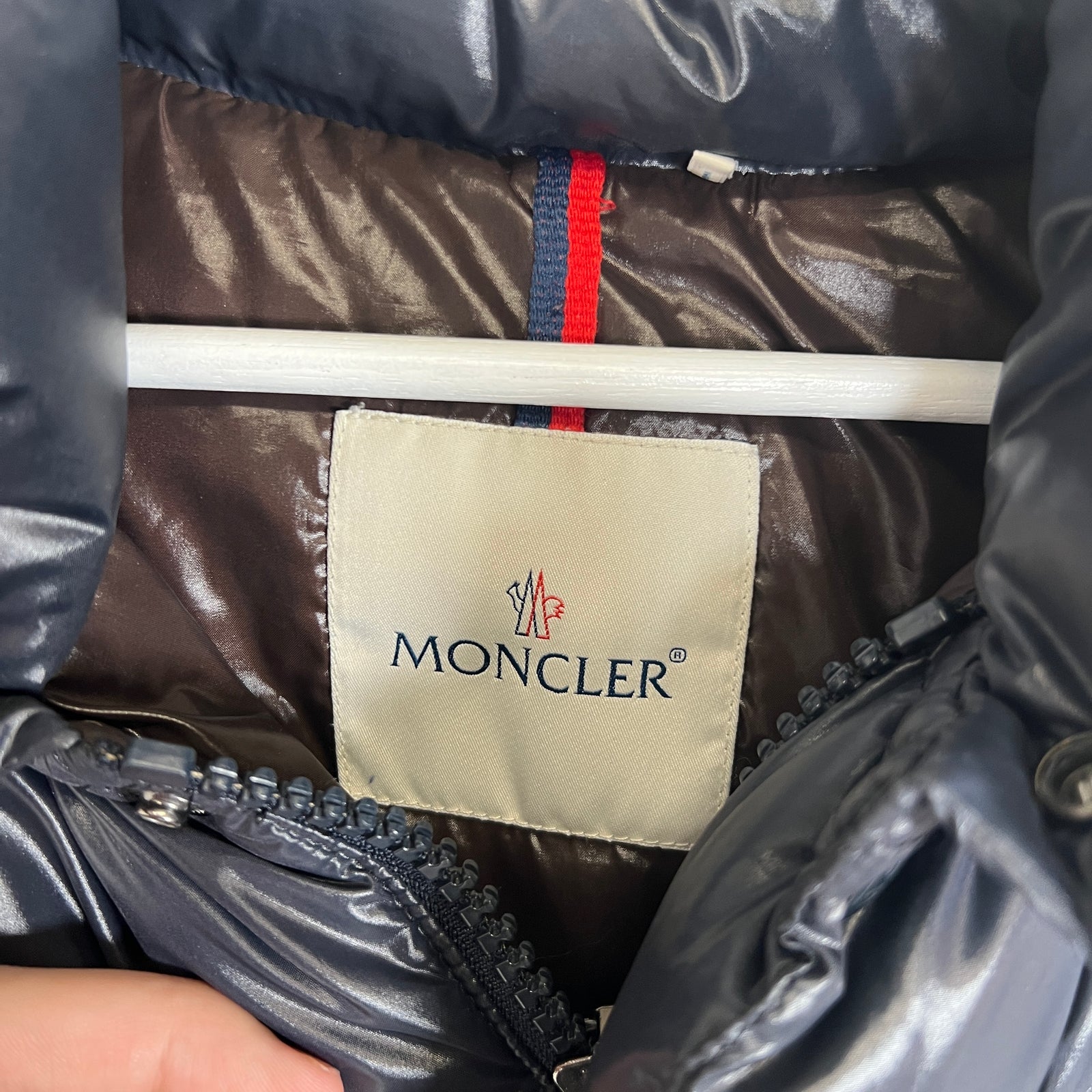 Moncler Puffer Vest Navy Size 5