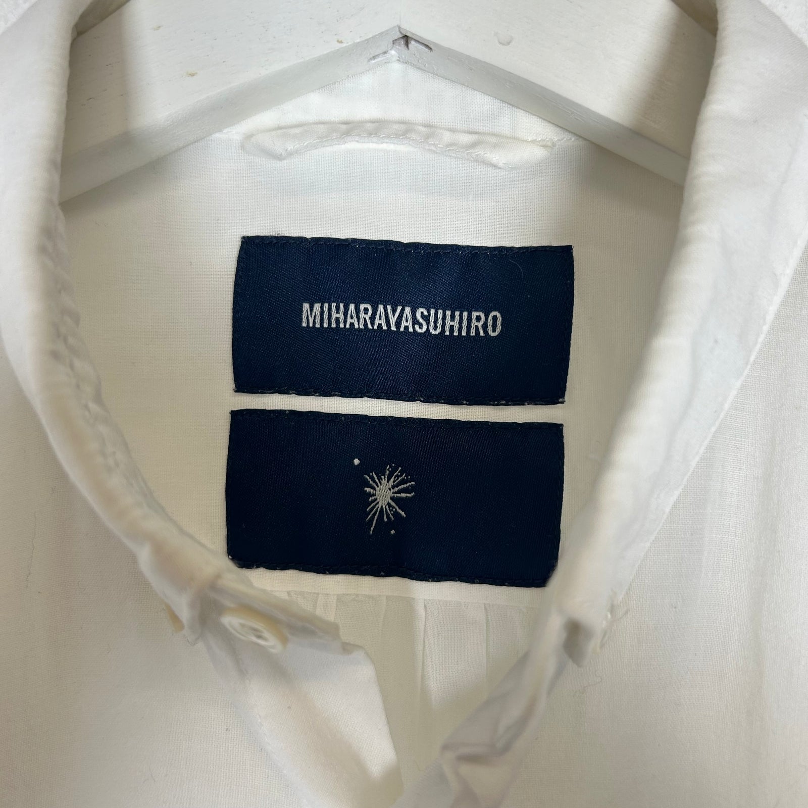 Miharayasuhiro White Equations Button Up Size S