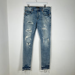 Purple Distressed Jeans Size 34
