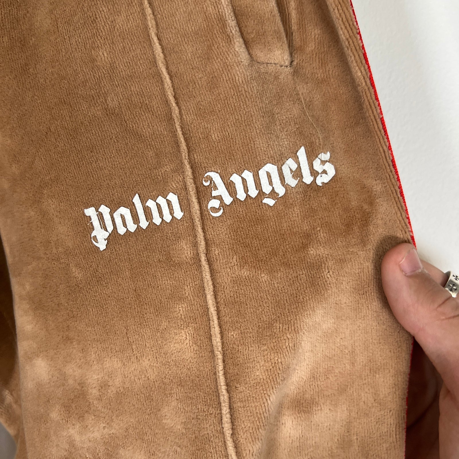 Palm Angels Brown Rainbow Narrow Track Pants Size S