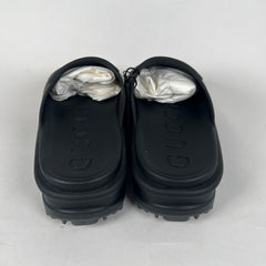 Gucci Interlocking G Slide Sandel Black Size 36