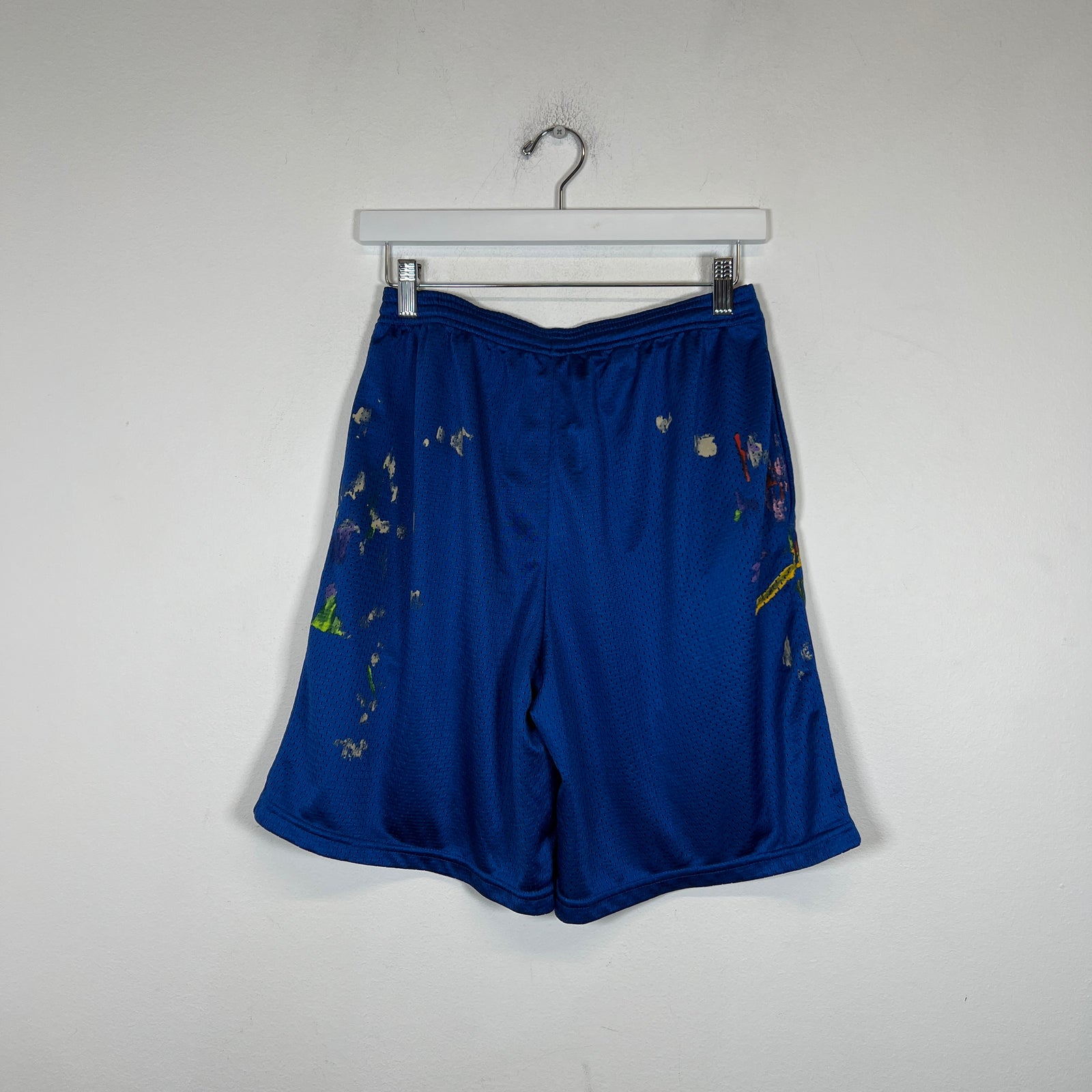 Gallery Dept Blue Paint Splatter Mesh Shorts Size S