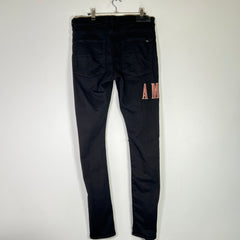 Amiri Black Bandana Thrasher Jeans