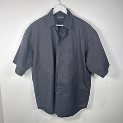 Balenciaga Black Short Sleeve Button-Up Shirt Size XL