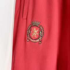 Balenciaga Red/White Soccer Baggy Sweatpants Size M