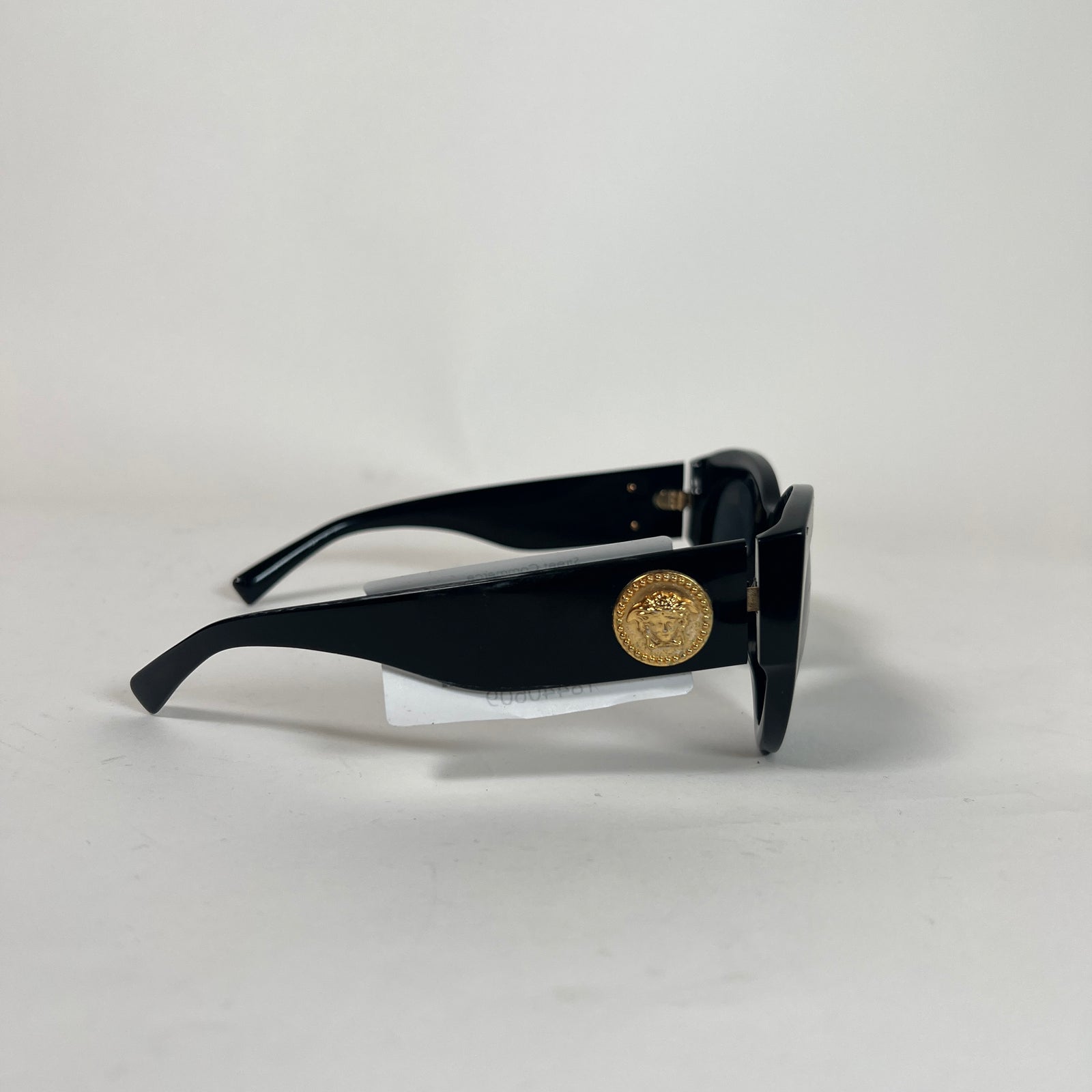 Versace Black Medusa Cat Eye Sunglasses