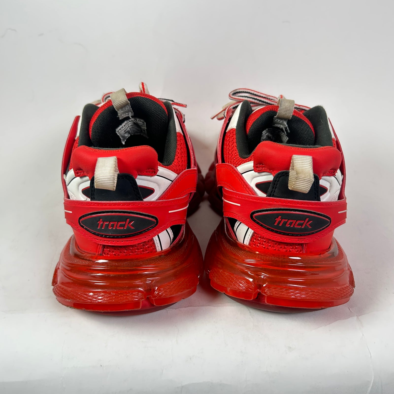 Balenciaga Red/Black Track Sneakers