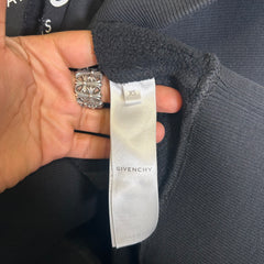 Givenchy Black Distressed Rings Oversized Crewneck Size XS