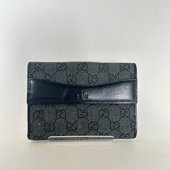 Gucci Grey Canvas Guccisima Wallet