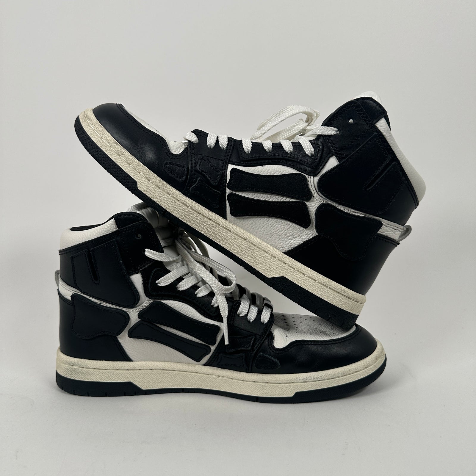 Amiri B&W Bone Court High Size 41