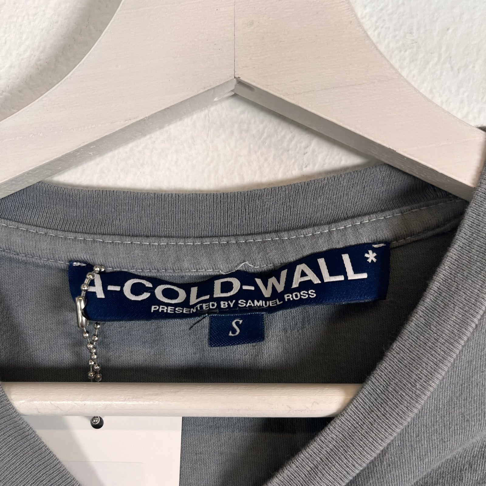 A Cold Wall Grey Logo Longsleeve Size S