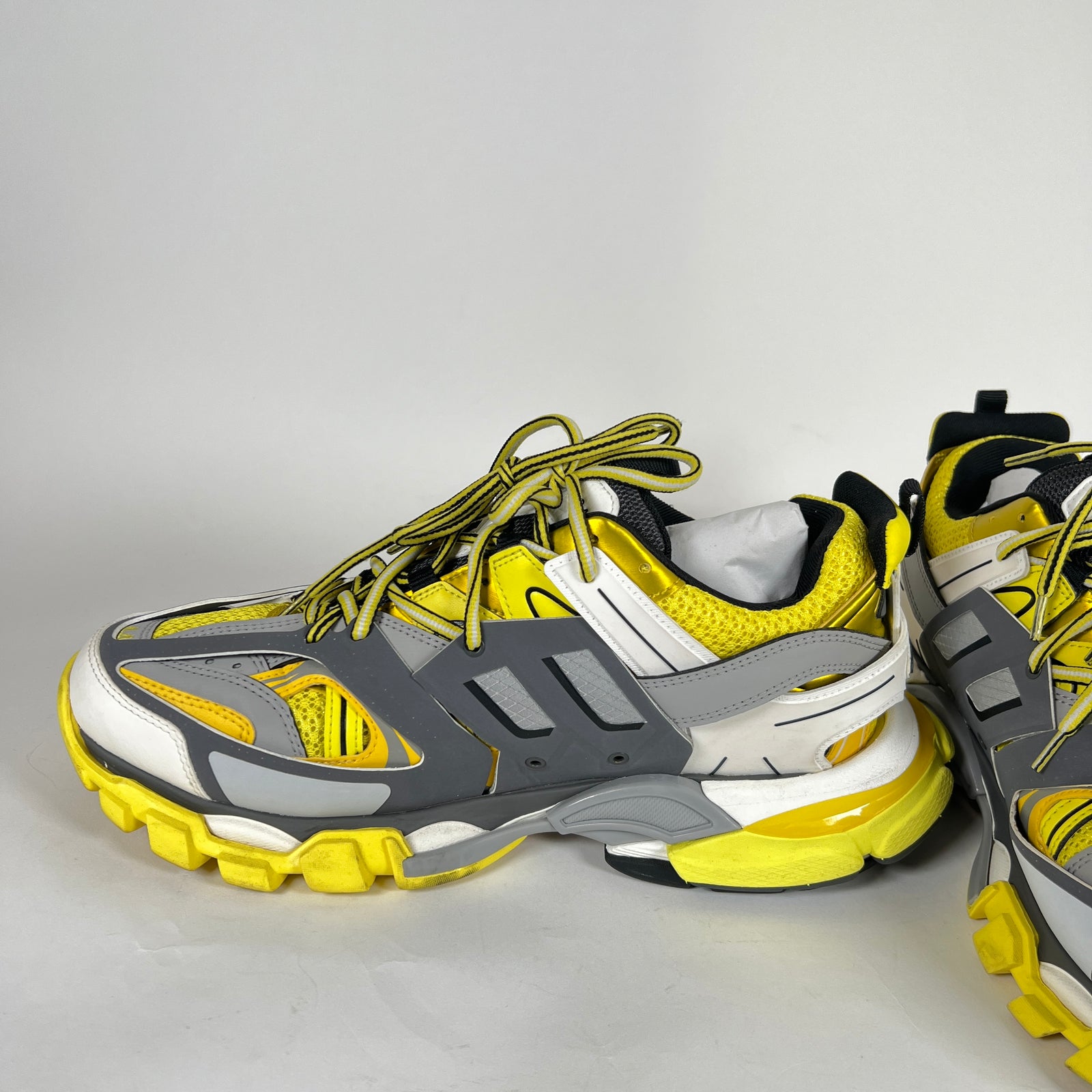 Balenciaga Yellow/Grey Track Sneakers Size 44
