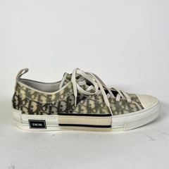Dior B23 Black/White Oblique Low-Top Sneaker Size 51