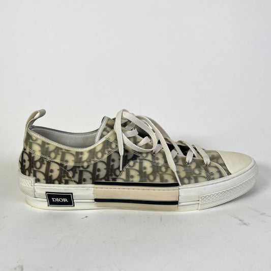 Dior B23 Black/White Oblique Low-Top Sneaker Size 51