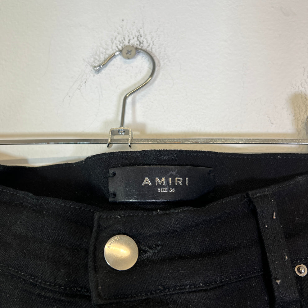 Amiri Black Bandana Thrasher Jeans