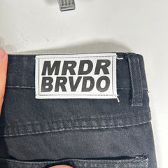 Who Decides War Patch Work Logo Jeans Size 34