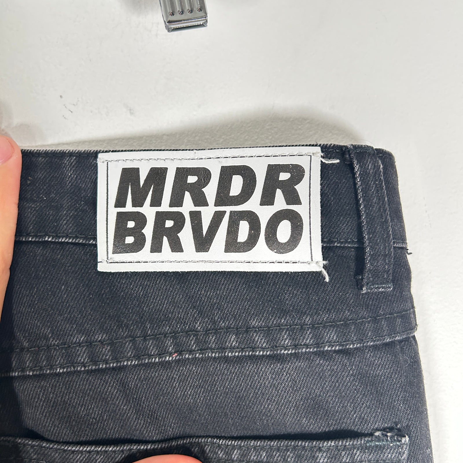 Who Decides War Patch Work Logo Jeans Size 34