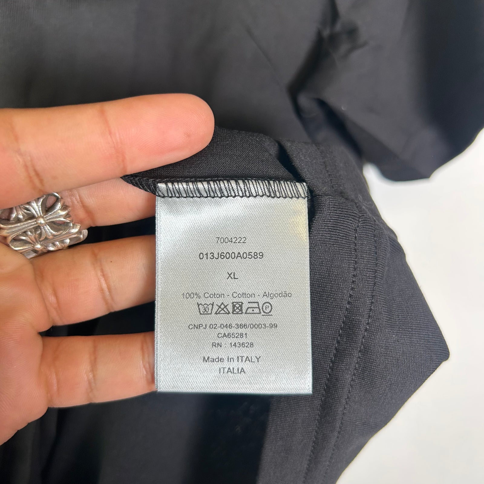Dior Black CD Icon Logo T-Shirt