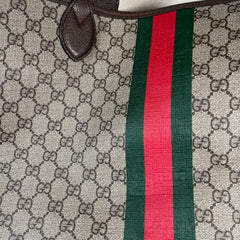 Gucci Large GG Supreme Ophidia Leather Tote W/ Wallet