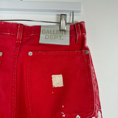 Gallery Dept Red Carpenter Flare Pants Size 29