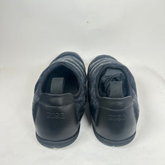 Dior Black/Black Oblique Nylon Puffer Slipper Size 44