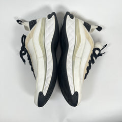 Chanel Interlocking CC Logo Leather Sneakers Size 45