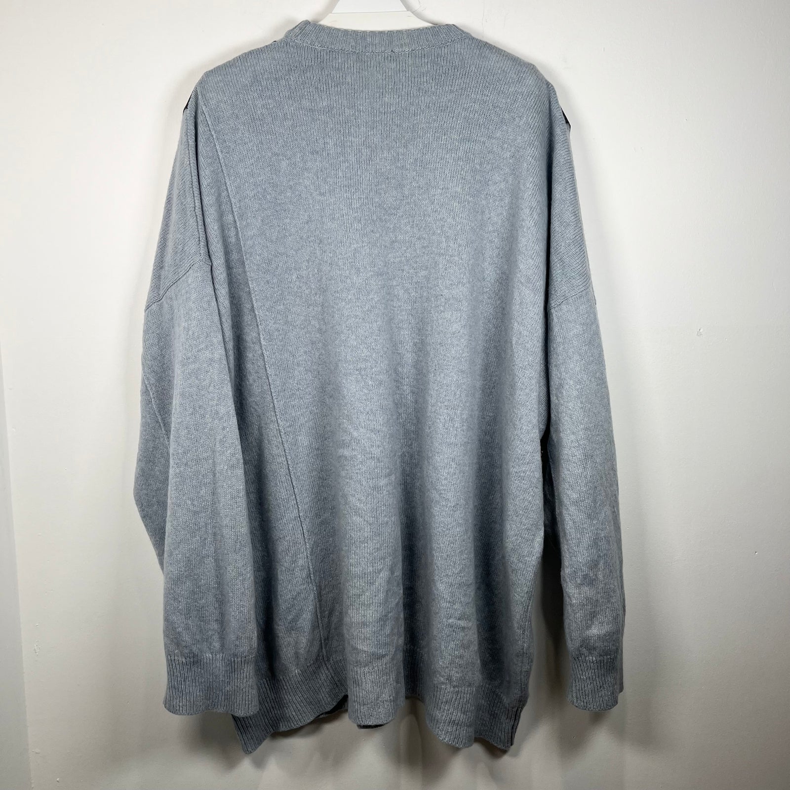 Raf Simons FW19 Grey Portrait Silhouette Knit Crewneck Size M